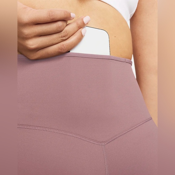 Women’s Nike Go Legging Firm Support High Rise 7/8 Length Size S Smokey Mauve - Picture 8 of 11
